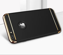 Load image into Gallery viewer, Black Luxury Gold Hard Case for iPhone