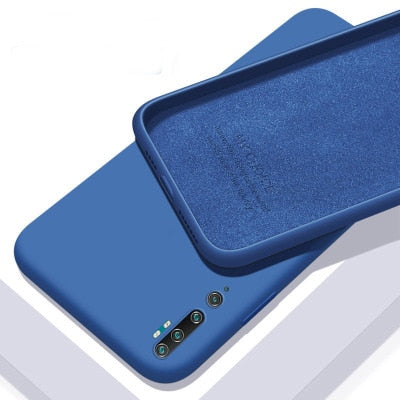 For Xiaomi Mi Note 10 Pro Case Soft Liquid Silicone