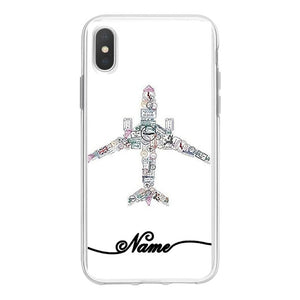 Airplane Clear Soft Phone Case