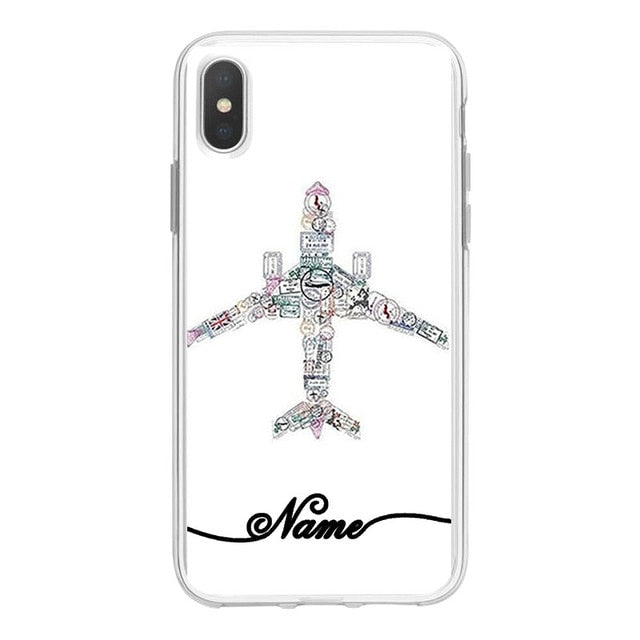 Airplane Clear Soft Phone Case