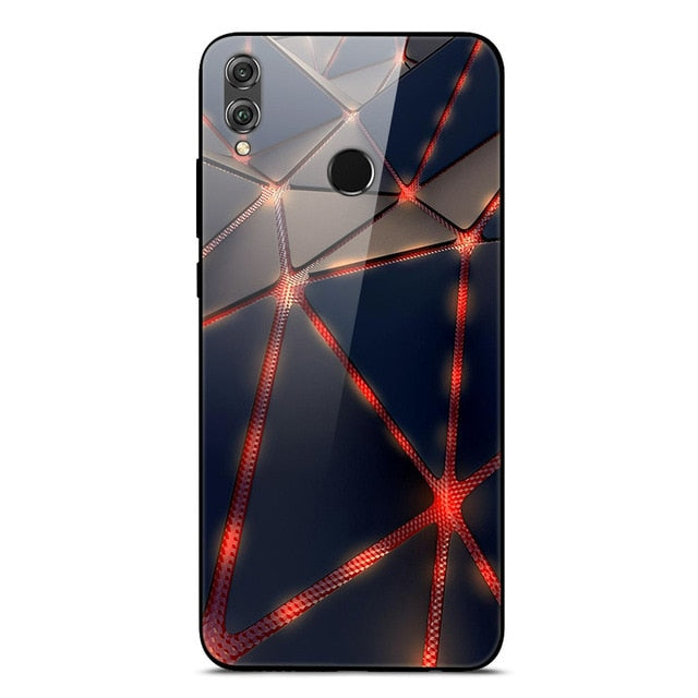 Huawei Honor 8X Honor8x Max Tempered Glass Back Cover Case