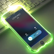 Load image into Gallery viewer, Blue LED Flash TPU Case For iPhone