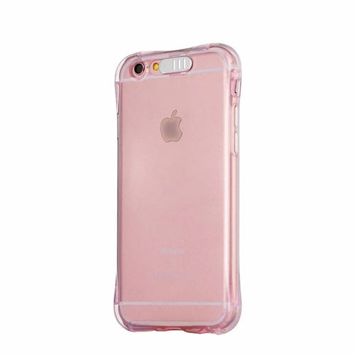 Pink LED Flash TPU Case For iPhone